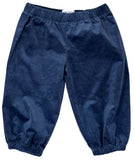 CORDUROY BANDED PANTS - NAVY