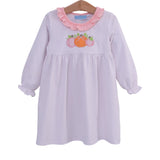 PUMPKIN TRIO APPLIQUE DRESS