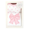 PINK BOW BIB AND BURP BOX SET