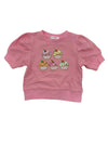 CUPCAKE SEQUIN PUFF SHIRT - PINK