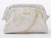 GIRLS BEIGE AND SILVER HANDBAG