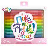 MAKE NO MISTAKE GLITTERY ERASABLE MARKERS