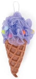BATH POUF AND SPONGE - PURPLE ICE CREAM