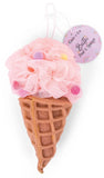 BATH POUF AND SPONGE - PINK ICE CREAM