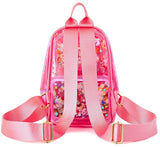 MINI PINK CONFETTI CLEAR BACKPACK