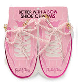SHOE CHARM SET - PINK PEARL BOWS