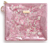 PINK BOW CONFETTI EVERYTHING POUCH