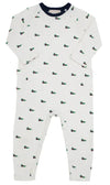 RAYBURN ROMPER - GOLF CLUB QUACK QUACKS WITH TORTOISE BUTTONS