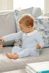 POTTER'S PLAYSUIT (QUILTED) - BEALE STREET BLUE WITH WORTH AVEUNE WHITE