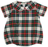 BROCK BUBBLE AIKEN PLACE PLAID WITH RICHMOND RED AND TORTOISE BUTTONS