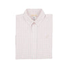 DEAN'S LIST DRESS SHIRT - CHELSEA CHOCOLATE AND PARROT CAY CORAL WINDOWPANE
