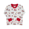 CASSIDY COMFY CREWNECK - OXFORD STREET SOLDIER WITH RICHMOND RED