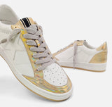 IRIDESCENT GOLD LACE UP SHOE