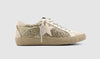 GOLD GLITTER LACE UP SHOE