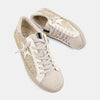GOLD GLITTER LACE UP SHOE