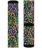 MARDI GRAS BEAD PRINT SOCKS