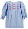 GIRLS BLUE BETTY BOW DRESS