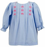GIRLS BLUE BETTY BOW DRESS
