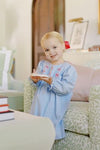 GIRLS BLUE BETTY BOW DRESS