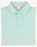 RIM AND PROPER POLO SUMMER COUNTY STRIPE ( GRACE BAY GREEN ) WITH MULTICOLOR STORK