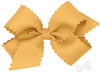 MEDIUM SCALLOP EDGE BOW - OLD GOLD