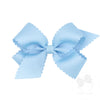 MEDIUM SCALLOP EDGE BOW- MILLINIUM BLUE