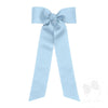 MEDIUM SCALLOPED EDGE AND STREAMER TAILS BOW - MILLINIUM BLUE