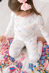 SWEET PEA PAJAMA SET PEEK - A - BOO - PARK PINK