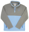 HAYWORD HALF - ZIP ( FLEECE ) GRANTLEY GRAY AND BEALE STREET BLUE WITH BEALE STREET BLUE STORK