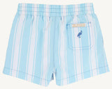 SHEFFIELD SHORTS - BELHAVEN BLUE TICKING STRIPE
