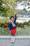 ISAAC'S INTARSIA SWEATER - NANTUCKET NAVY WITH DOG INTARSIA