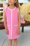 ANNIE APRON DRESS - WINTER PARK PINK