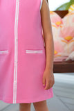 ANNIE APRON DRESS - WINTER PARK PINK