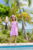 MILLIE DAY DRESS - SEA WALL STRIPE (WINTER PARK PINK)