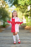 KATIE ANNE COLORBLOCK JUMPER ( CORDUROY ) RICHMOND RED AND PALM BEACH PINK
