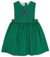 BRADY BUTTON IN DRESS KIAWAH KELLY GREEN WITH MERRITT PARK PLAID