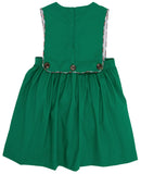 BRADY BUTTON IN DRESS KIAWAH KELLY GREEN WITH MERRITT PARK PLAID