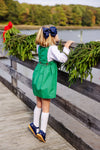 BRADY BUTTON IN DRESS KIAWAH KELLY GREEN WITH MERRITT PARK PLAID