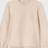INTERLOOK GLITTER TNECK - BEIGE