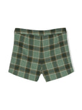 PLAID-CHECK PATTERN MINI SHORTS