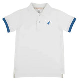 PRIM AND PROPER POLO - WORTH AVENUE WHITE WITH WOOD BOAT BLUE