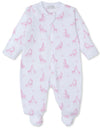 GIRAFFE GLEE PINK ZIP FOOTIE
