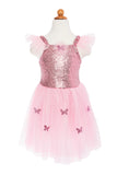 PINK SEQUIN BUTTERFLY DRESS AND WINGS