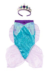 MERMAID GLAMOUR SKIRT AND TIARA - BLUE