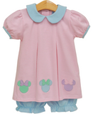 GIRLS CHEERFUL EARS BLOOMER SET