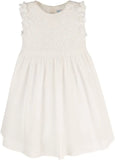 HONEY COMB DRESS - WHITE