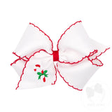 KING CANDYCANE EMBROIDERED BOW