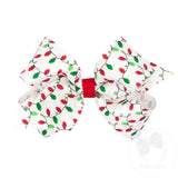 MEDIUM LIGHTS PRINT GROSGRAIN BOW