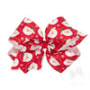 KING RED SANTA PRINT GROSGRAIN BOW