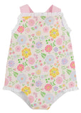 SISI SUNSUIT BOCA GRANDE BEGONIA WITH HAMPTONS HOT PINKPIQUE STRIPE